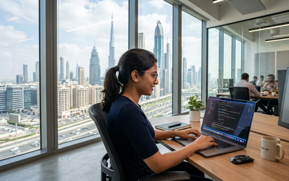 ADG Full Stack Software Engineer job vacancy in Dubai, UAE – hybrid full-time IT job.